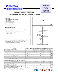 Datasheet HER105 manufacturer Rectron