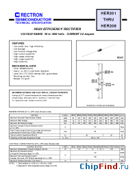 Datasheet HER203 manufacturer Rectron