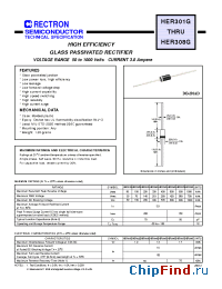 Datasheet HER302G-T manufacturer Rectron