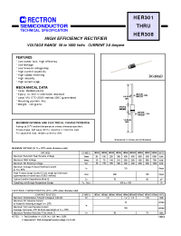Datasheet HER305 manufacturer Rectron