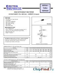 Datasheet HER306-B manufacturer Rectron