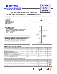 Datasheet R1200F-T manufacturer Rectron