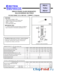 Datasheet RB151 manufacturer Rectron