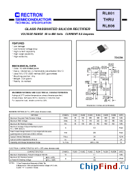 Datasheet RL801 manufacturer Rectron