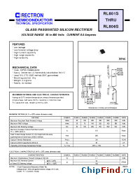 Datasheet RL806S-T manufacturer Rectron