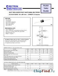 Datasheet RL821-T manufacturer Rectron