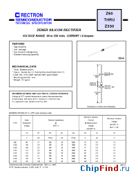 Datasheet Z100-B manufacturer Rectron