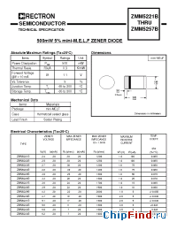 Datasheet ZMM5248B manufacturer Rectron