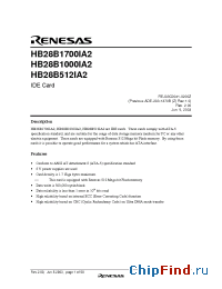 Datasheet HB28B1000IA2 manufacturer Renesas