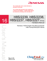 Datasheet HD6432238R manufacturer Renesas