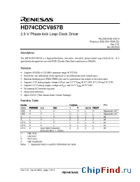 Datasheet HD74CDCV857B manufacturer Renesas