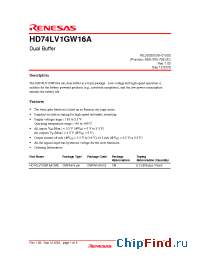 Datasheet HD74LV1GW16ACME manufacturer Renesas