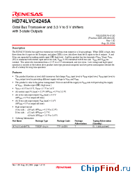 Datasheet HD74LVC4245ATEL manufacturer Renesas