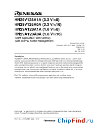 Datasheet HN29V128A0ABP-5E manufacturer Renesas