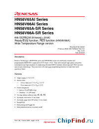 Datasheet HN58V65API-10E manufacturer Renesas