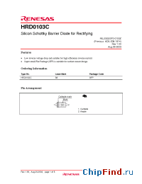 Datasheet HRD0103C manufacturer Renesas
