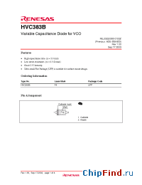 Datasheet HVC383B manufacturer Renesas