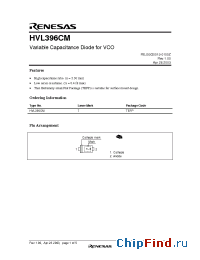 Datasheet HVL396CM manufacturer Renesas