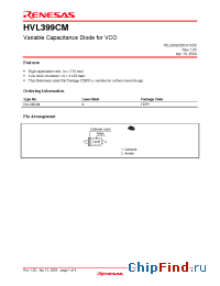 Datasheet HVL399CM manufacturer Renesas