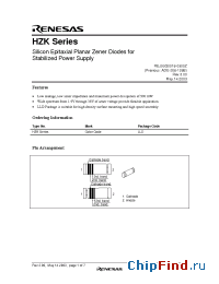 Datasheet HZK11A manufacturer Renesas