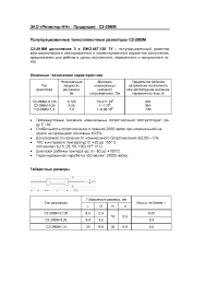 Datasheet C2-29ВM 0,125 manufacturer Резистор-НН