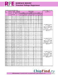 Datasheet SMAJ40 manufacturer RFE