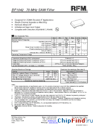 Datasheet BP1042 manufacturer RF Monolithics
