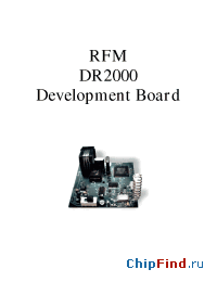 Datasheet DR2000-DK manufacturer RF Monolithics
