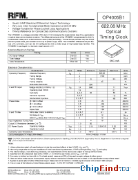 Datasheet OP4005B1 manufacturer RF Monolithics