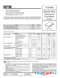 Datasheet SC3028B manufacturer RF Monolithics