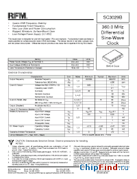 Datasheet SC3029B manufacturer RF Monolithics