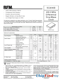 Datasheet SC3040B manufacturer RF Monolithics