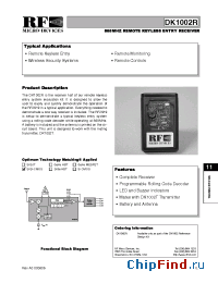 Datasheet DK1002R manufacturer RFMD