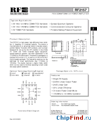 Datasheet RF2157PCBA manufacturer RFMD