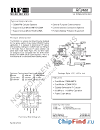 Datasheet RF2466PCBA manufacturer RFMD