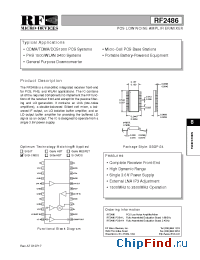 Datasheet RF2486PCBA-L manufacturer RFMD