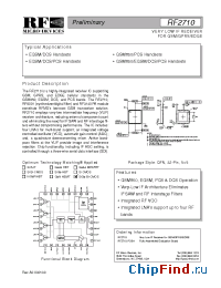 Datasheet RF2710PCBA manufacturer RFMD