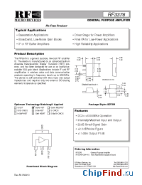 Datasheet RF3376PCBA-410 manufacturer RFMD