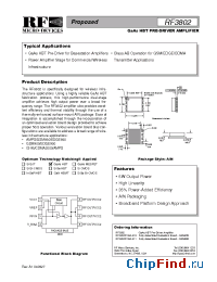 Datasheet RF3802PCBA-411 manufacturer RFMD