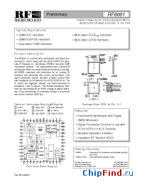 Datasheet RF6001 manufacturer RFMD