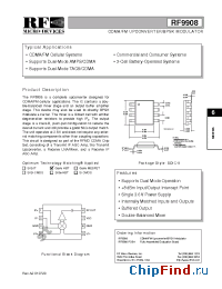Datasheet RF9908PCBA manufacturer RFMD