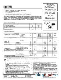 Datasheet RO2164A-1 manufacturer RFMD