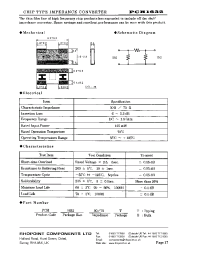 Datasheet PCH163250T manufacturer Rhopoint