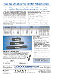 Datasheet USG1105-75M-0.10-10PPM manufacturer Rhopoint