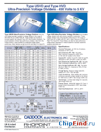 Datasheet USVD2-B1M-010-02 manufacturer Rhopoint