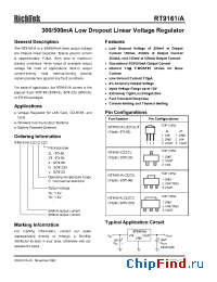 Datasheet RT9161/A manufacturer RichTek