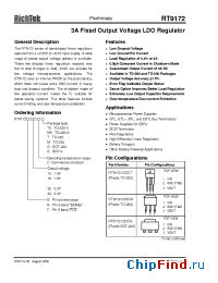 Datasheet RT9172S-18CG manufacturer RichTek