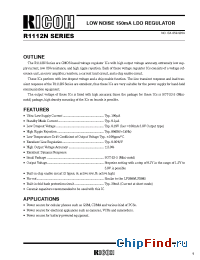 Datasheet R1112N25A-TL manufacturer RICOH