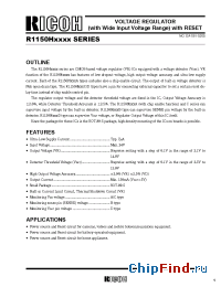 Datasheet R1150HxxxD manufacturer RICOH