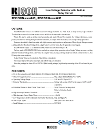 Datasheet R3130N manufacturer RICOH